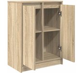 Aparador | aparador de comedor | armario de cocina madera ingeniería roble sonoma 57x34x76 cm cfw37749