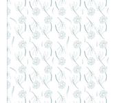 Papel pintado floral margaritas verdes