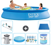 Paquete de piscina - intex - alrededor - 305x305x61 cm + accesorios a887