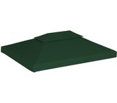 Cubierta de repuesto de cenador 310 g/m2 verde 3x4 m