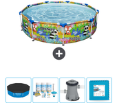 Paquete de piscina - bestway - alrededor - 274x274x66 cm + accesorios cb2