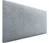 Dhome cabecero de tela aqualine liso cabeceros cabezal tapizado cama lujo (tela gris perla, 110cm (camas 80/90/105))