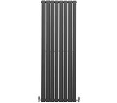 Radiadores de panel plano diseñador 1600x560mm gris antracita calefacción central calefactor horizontal montaje pared