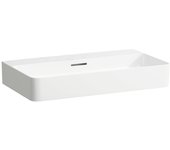 Laufen val lavabo sobre encimera, sin agujero para grifo, con rebosadero, us cerrado 750x420mm, h8162850001091, color: blanco
