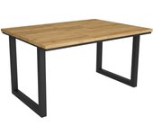 Mesa de comedor haru 140, roble, patas negras- patas