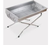Parrilla de barbacoa de carbón barbacoa portátil jardín de acero plegable camping poplar