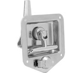 Pestillos para caja de herramientas de camión, de acero inoxidable, con manija en t y 4 llaves para puerta de remolque de autocaravana