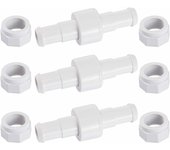 Juego de 3 conectores de manguera giratorios con 6 puntas d15 compatibles con limpiadores de piscina robóticos 180, 280 y 380