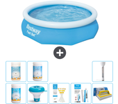 Paquete de piscina - bestway - alrededor - 305x305x76 cm + accesorios