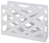 Revistero de metal blanco - h26 cm
