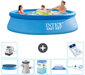 Paquete de piscina - intex - alrededor - 305x305x76 cm + accesorios a541