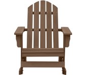 Mecedora de jardín de madera marrón