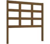 Cabecero de cama madera maciza pino marrón miel 95,5x4x100 cm