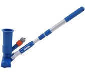 Aspiradora portátil para piscinas, fácil de montar, con varilla telescópica para piscinas y spas (enchuf