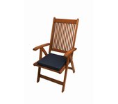 Cojines para sillas de jardín 40x40x4cm set de 2, cojines para sillones de jardín azul, cojín de asiento, interior y exterior