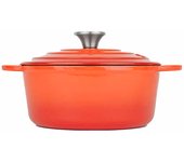 Cocotte hierro esmalte naranja 3,35lt lt011