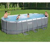 Piscina elevada power steel oval 549x274x122 cm bestway