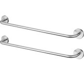 Auralum max 2pcs 60cm toallero baño porta toalla de pared autoadhesivo o perforación barra porta toalla impermeable de inox 304