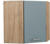 Vicco armario colgante de esquina r-line, gris azulado, 57 cm