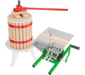 Prensa de frutas bayas y mosto de 6l + triturador de frutas y bayas de 7l elaboración de bebidas