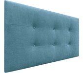 Dhome cabecero de cama acolchado capitoné 8cm de grosor. cabezal tapizado tela acualine cabeceros de cama matrimonio e individual (turquesa, 105cm)