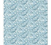 Papel pintado pared cachemir - adrian azúl fine decor - rollo de 10 m x 0,53 m