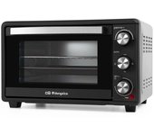 Horno eléctrico de sobremesa 25 litros, convección 1500w, temporizador, selector de temperatura, calor superior e inferior
