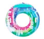 Bestway rueda hinchable con asas y respaldo tie dye d118 cm playa y piscina 43637