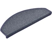 Alfombrilla escalera 30 uds | alfombras de escalera | tapetes de escalera gris oscuro y azul 65x24x4 cm cfw762716