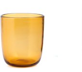 6x vasos de vidrio saturno ámbar cl 35, marca h&h