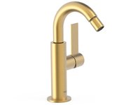Tres 21122401om project-tres grifo monomando con maneta lateral para bidé color oro mate 24k