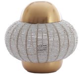 Light & living - lámpara de mesa - cetara - plateado - metal - lámpara de noche - e27 - 1888723
