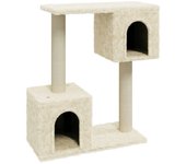 Rascador para gatos | juguetes para gatos con postes de sisal 60 cm crema cfw67464