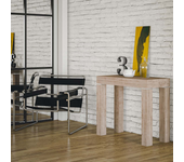 Mesa consola extensible mixer roble natural