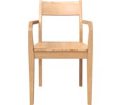 Pack 2 uds sillas de comedor | silla de cocina madera maciza natural caucho cfw16117