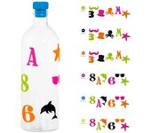 6x botellas de borosilicato diseños surtidos 1 l h&h
