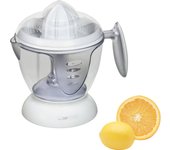 Exprimidor eléctrico citricos, jarra zumo 1,2 l, 2 conos prensado, giro cono en ambas direcciones, clatronic, blanco, 40 , zp 3066