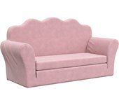 Sofá cama para niños de 2 plazas | sofá de salón | sofá de descanso felpa suave rosa cfw16072