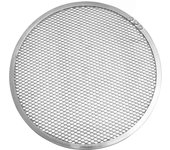 Fmprofessional teglia vassoio tondo forato per pizza ø28cm in alluminio, texture a griglia strumento adatto per pizza adattamente cotta versatile per