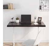 Tablero mesa | superficie de mesa | tablero de escritorio madera tratada borde vivo marrón 100x60x(2-4) cm cfw29430