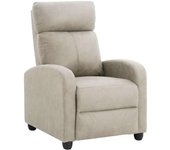 Sillón relax manual martinica tapizado en tela beige. 100cm(alto) 67cm(ancho) 84cm(fondo)