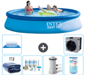 Paquete de piscina - intex - alrededor - 396x396x84 cm + accesorios a691