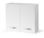 Mueble de pared para escurreplatos fresno blanco cm 80x32xh 72 con 2 puertas