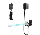 Succebuy purificador de aire hvac 18 w, 14 pulgadas, limpiador de bobinas uv uvc con imán para conductos de aire acondicionado, 1 bombilla de repuesto