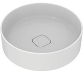 Ideal standard strada ii lavabo sobre encimera 450mm, redondo, sin agujero para grifo, sin rebosadero, t2959ma, color: blanco con ideal plus