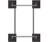 Foot base - sistema de montaje para aire acondicionado o refrigeración, vrf o vrv