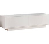 Mueble de tv kenneth, aparador de salón, mueble de tv bajo, unidad de pared, 140x36 h38 cm, blanco