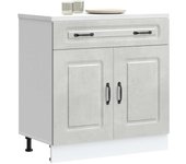Mueble de cocina kalmar gris hormigón madera contrachapada