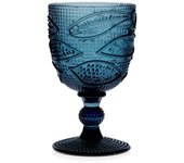 Set h&h nuevo atlantico 6 copas de cristal azul 30cl