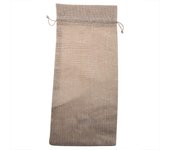 Sac à vin en tissu lin simple, 12 pezzi, con cordon de serrage, housse decorativo pour champagn